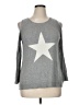 Daisy Fuentes Stars Silver Sweatshirt Size XL - photo 1