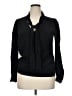 Maje 100% Silk Black Long Sleeve Silk Top Size XL (4) - photo 1