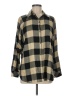 Westbound Checkered-gingham Black Long Sleeve Button-Down Shirt Size M - photo 1