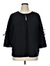 Ellen Tracy 100% Polyester Black 3/4 Sleeve Blouse Size XL - photo 1