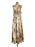 1.State 100% Polyester Animal Print Tan Casual Dress Size L - photo 1