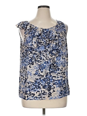 CAbi Sleeveless Silk Top (view 1)