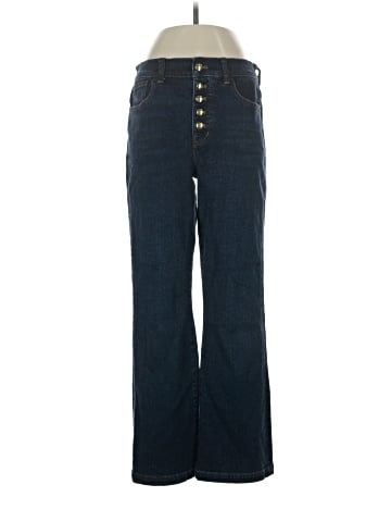 Madewell Kick Out Crop Jeans in Larkspur Wash (view 1)
