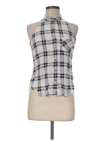 Polly & Esther Sleeveless Button-Down Shirt (view 1)