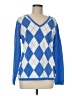 Tommy Hilfiger 100% Cotton Argyle Blue Pullover Sweater Size M - photo 1