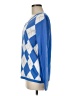 Tommy Hilfiger 100% Cotton Argyle Blue Pullover Sweater Size M - photo 5