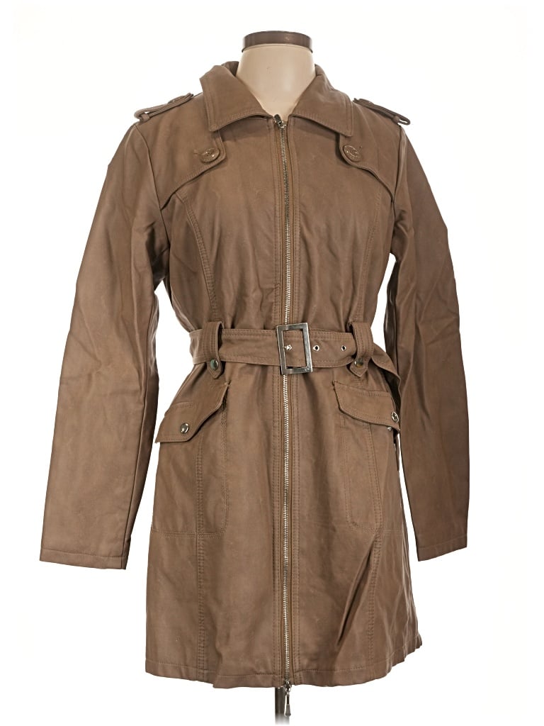 Pre-owned Ci Sono Trenchcoat In Brown