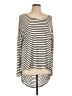 Double Zero Stripes Ivory Long Sleeve Top Size L - photo 1
