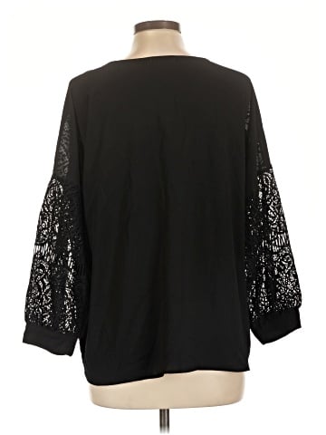 Eyeshadow 3/4 Sleeve Blouse (view 2)