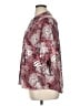 NY Collection Animal Print Burgundy 3/4 Sleeve Blouse Size 1X - photo 5