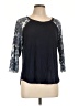 Moa Moa Blue 3/4 Sleeve Top Size L - photo 1