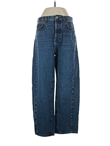 Madewell Pieced Barrel-Leg Jeans in McKinney Wash (view 1)