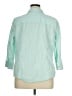 L.L.Bean 100% Cotton Checkered-gingham Green 3/4 Sleeve Button-Down Shirt Size 1X - photo 2