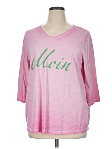 Ulla Popken 3/4 Sleeve T-Shirt (view 1)