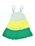 Storm 100% Viscose Color Block Green Dress Size 9 - 10 - photo 1