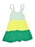 Storm 100% Viscose Color Block Green Dress Size 9 - 10 - photo 2