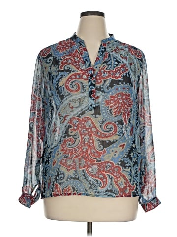 Sag Harbor Long Sleeve Blouse (view 1)
