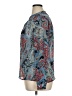 Sag Harbor 100% Polyester Paisley Blue Long Sleeve Blouse Size XL Petite - photo 5