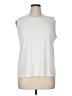 Karl Lagerfeld Paris 100% Polyester White Sleeveless Top Size XL - photo 1