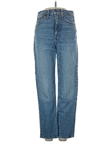 Madewell Classic Straight Jeans in Nearwood Wash (view 1)