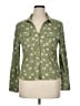 Adrienne Vittadini Floral Green Long Sleeve Blouse Size XL - photo 1
