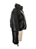 Zara 100% Polyester Solid Black Faux Leather Jacket Size S - photo 4