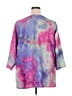 Logo Layers Tie-dye Purple 3/4 Sleeve Top Size 2X - photo 2