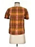 Madewell 100% Cotton Plaid Orange Boxy Button-Back Top in Plaid Size XXS - photo 1