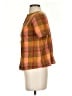 Madewell 100% Cotton Plaid Orange Boxy Button-Back Top in Plaid Size XXS - photo 5