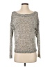 Missguided Metallic Silver Pullover Sweater Size 2 - photo 1