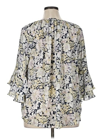 Chaps 3/4 Sleeve Blouse (view 2)