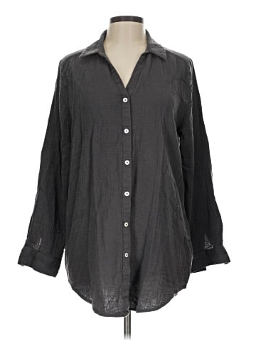 Lilla P Long Sleeve Button-Down Shirt (view 1)