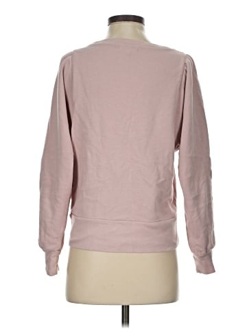 Madewell Henley Puff-Sleeve Sweatshirt (view 2)
