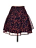 Aqua 100% Polyester Floral Blue Casual Skirt Size XS - photo 1