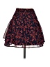 Aqua 100% Polyester Floral Blue Casual Skirt Size XS - photo 2