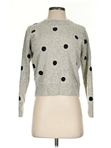Madewell Cashmere Sweatshirt in Donegal Dot (view 1)