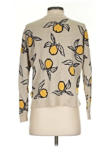 Madewell Tangerine Sketch Jacquard Pullover Sweater (view 2)