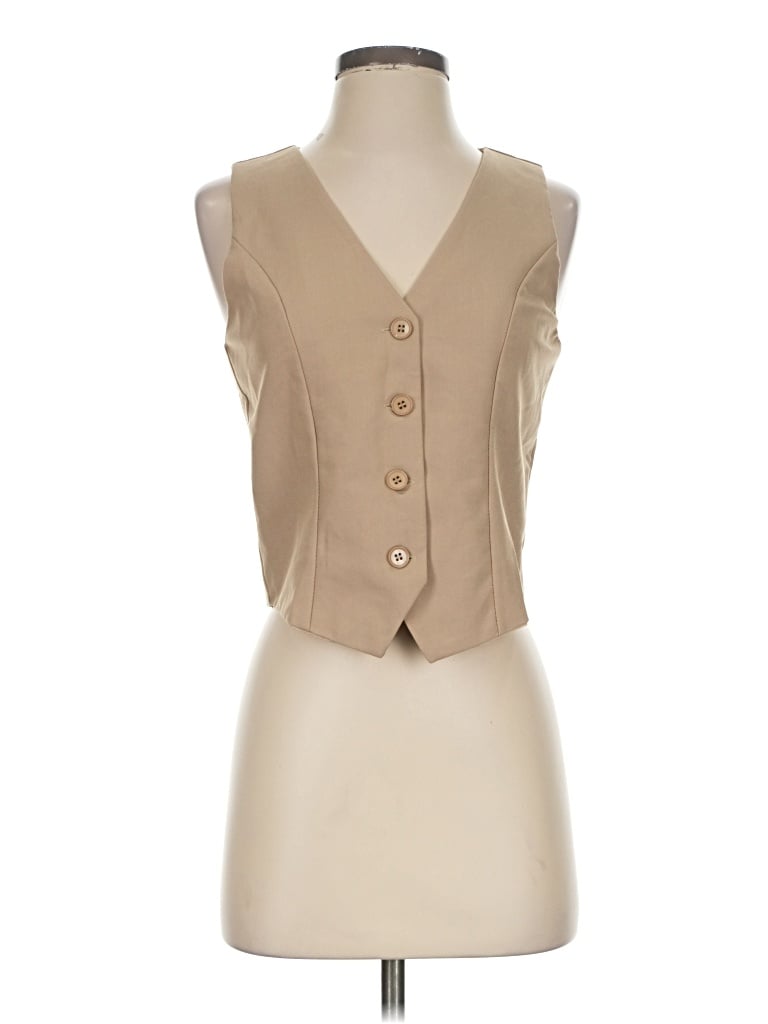 Pre-owned Unbranded Vest In Tan