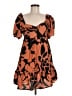 Nine West Animal Print Orange Casual Dress Size M - photo 1