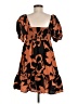 Nine West Animal Print Orange Casual Dress Size M - photo 2