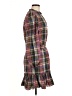 Veronica Beard Jeans Plaid Pink Brown Casual Dress Size 8 - photo 4