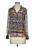 Liz Claiborne 100% Polyester Print Green Long Sleeve Blouse Size S (petite) - photo 1