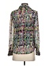 Liz Claiborne 100% Polyester Print Green Long Sleeve Blouse Size S (petite) - photo 2