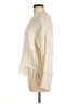 Francesca's 100% Acrylic Ivory Poncho Size M - photo 5