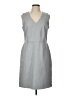 Ecru Chevron-herringbone Gray Casual Dress Size 10 - photo 1