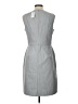 Ecru Chevron-herringbone Gray Casual Dress Size 10 - photo 2