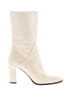Via Spiga 100% Leather Ivory Boots Size 10 - photo 1