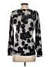 Talbots Floral Gray Wool Pullover Sweater Size S - photo 2