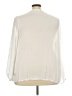 Lane Bryant 100% Polyester Ivory Long Sleeve Blouse Size 22 - 24 Plus - photo 2