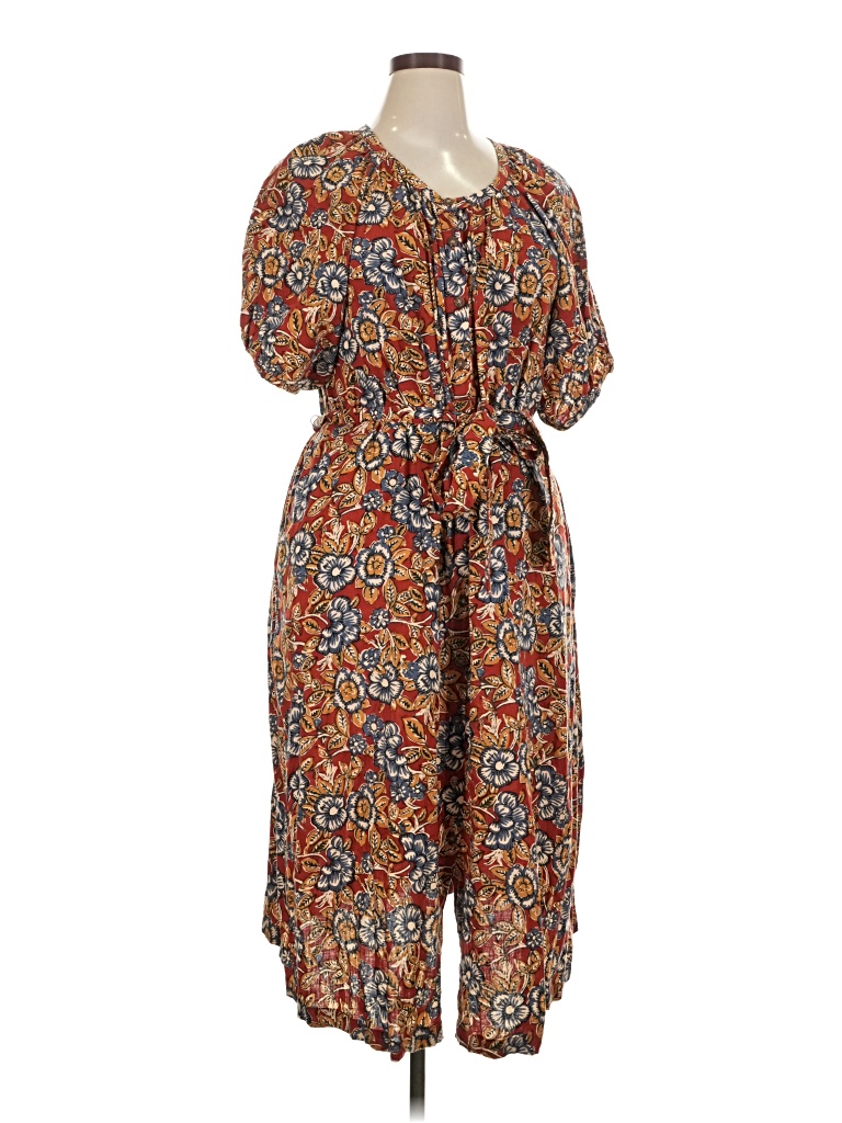Pre-owned Faherty Casual Dress In Brown